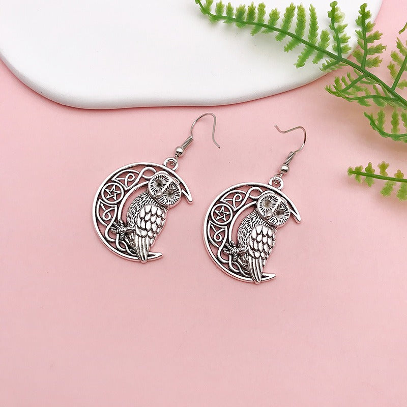 Wholesale Alloy Owl iDIY Handmade Necklace Pendant Accessories